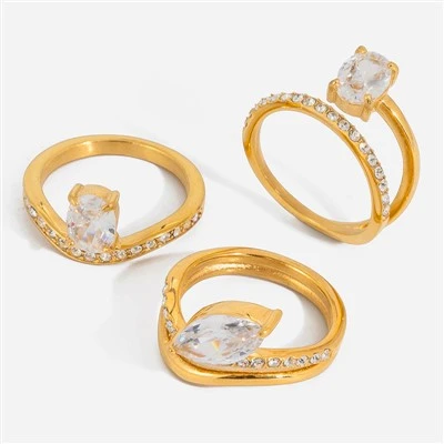 Half Eternity Wave Ring