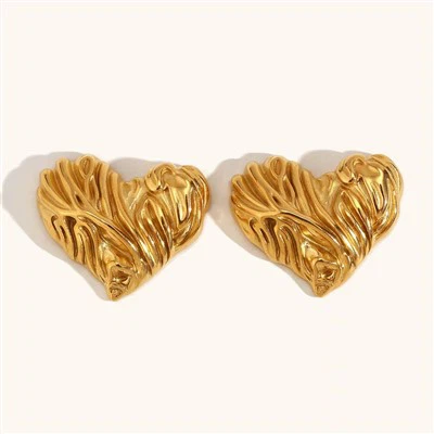 Heart Molten Earrings