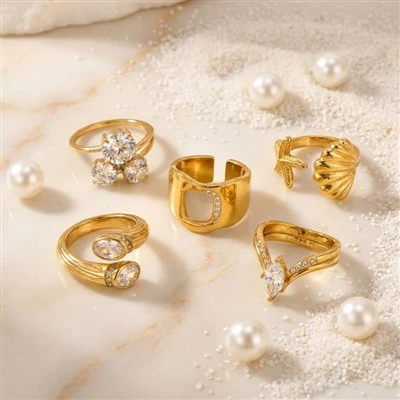 Hollow Square Open Ring