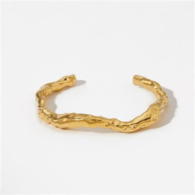 Irregular Textured Open Cuff
