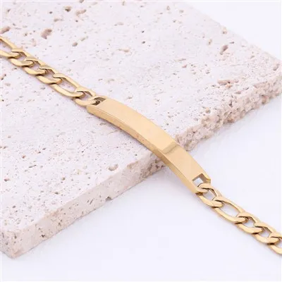Mens Name Plate Bracelet
