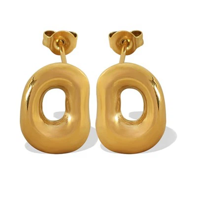 Molten Circle Earring