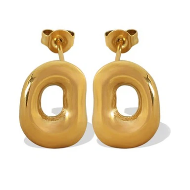 Molten Circle Earring