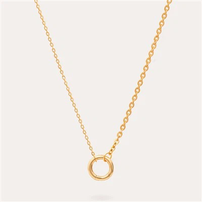 O Shape Chain Charm Necklace