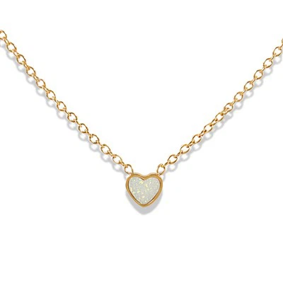 Opal Heart Necklace
