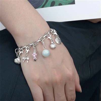 Oval Link Charm Bracelet