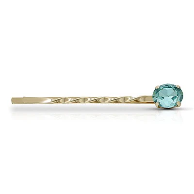 Oval Zircon Stone Hairpin