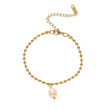Pearl Beaded Chain Bracelet