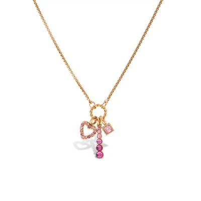 Pink Heart Charm Necklace