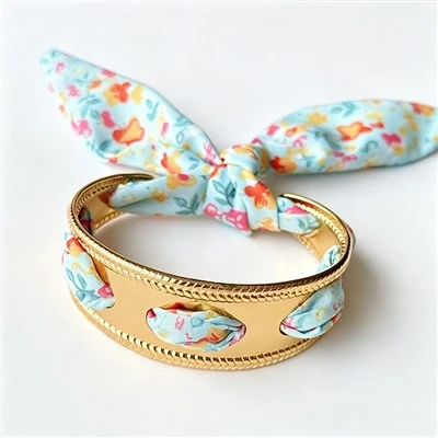Scarf Rabbit Bow Cuff Bangle