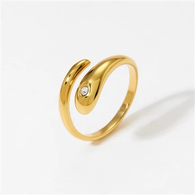 Stainless Steel Adjustable Snake Ring