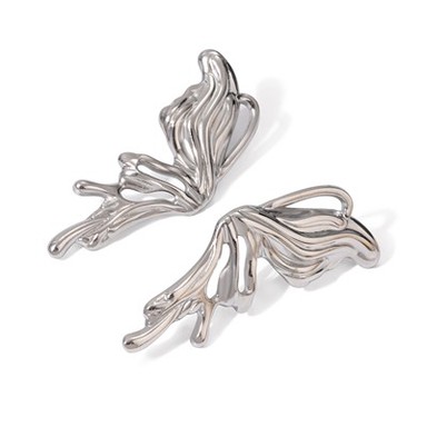 Stainless Steel Butterfly Stud Earring
