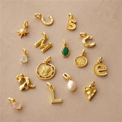 Stainless Steel Initial Charms