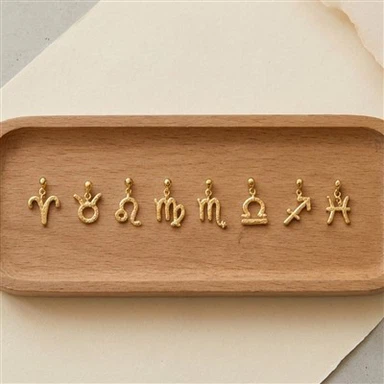 Stainless Steel Zodiac Charm