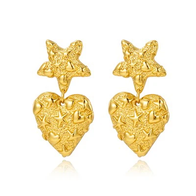 Star And Heart Earrings