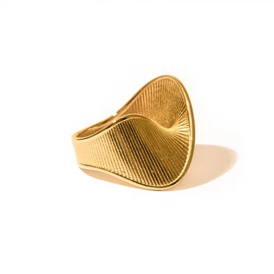 Stripe Wave Ring