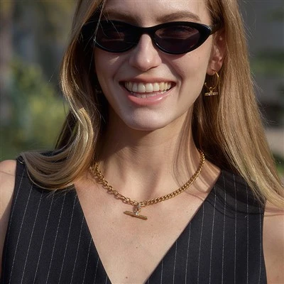 T-Bar Pendant Necklace