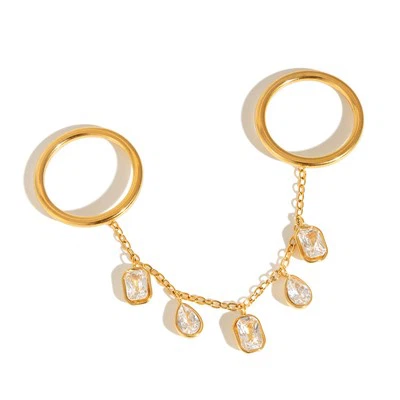 Tassel Linked Finger Rings