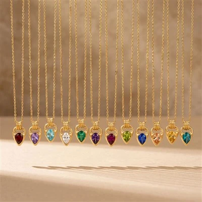 Teardrop Horsebit Necklace
