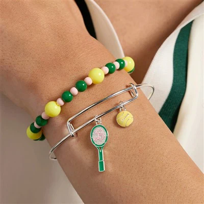 Tennis Racket Charm Bracelet