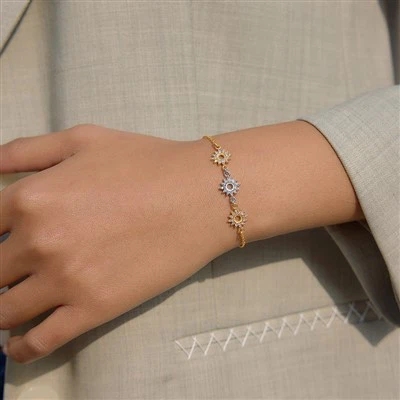 Triple Sun Zircon Bracelet