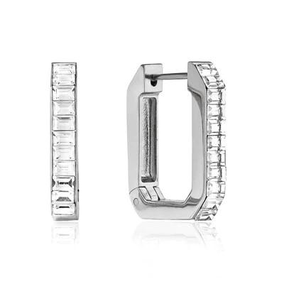 Unique Zircon Rectangle Earrings