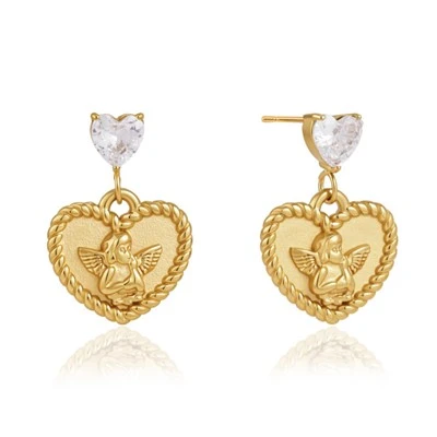 Vintage Angel Drop Earrings