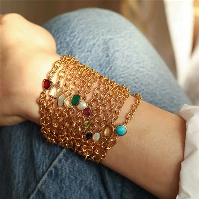 Vintage Color Stone Bracelet