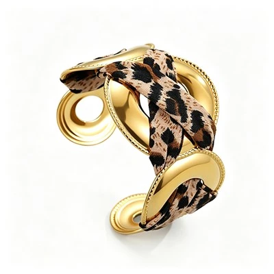 Wide Scarf Interlock Cuff