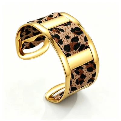 Wide Scarf Panel Cuff Bangle