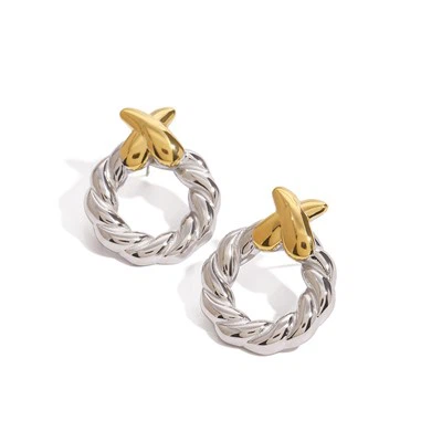 XO Stainless Steel Stud Earring
