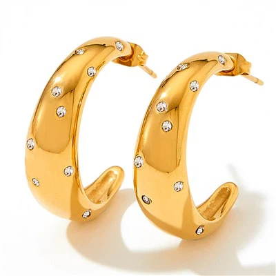 Zircon Bold C Hoop