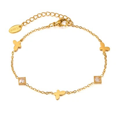 Zircon Butterfly Bracelet