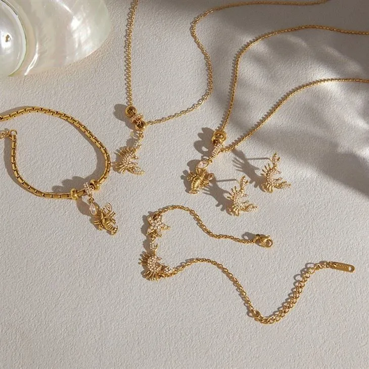 Sparkling Crab Pendant Necklace price
