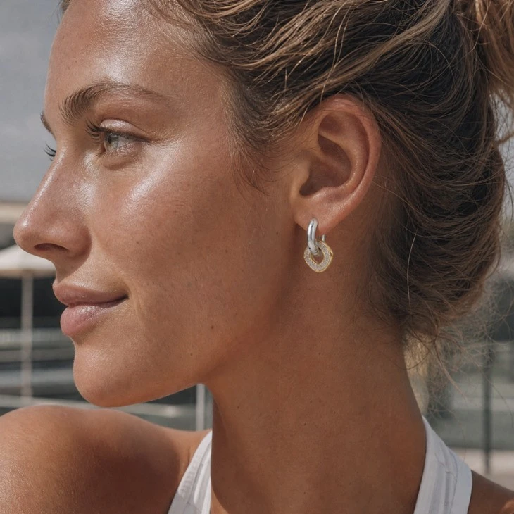 Square Baguette Huggie Earring best