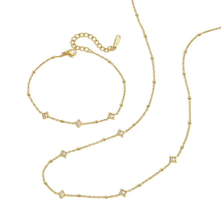 Square Station Necklace price