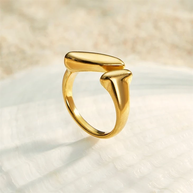 Square Stone Pearl Open Ring suppliers