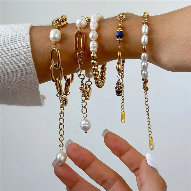 Stackable Pearl Bracelets