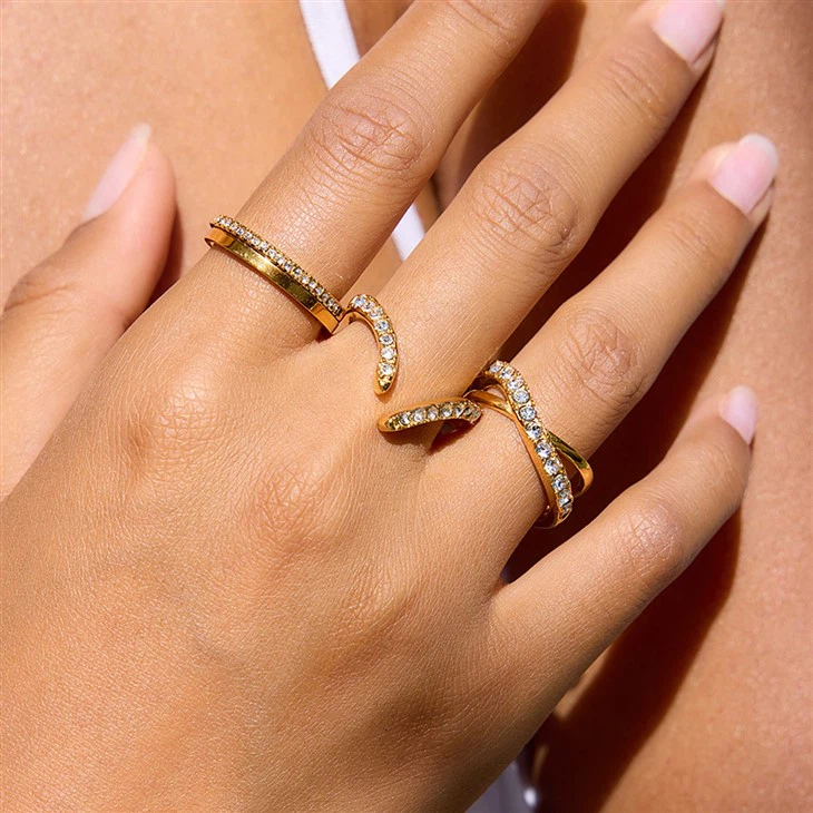 Stainless Steel Cross Ring