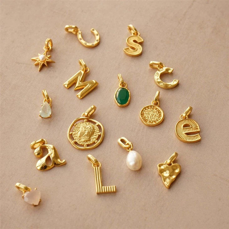 Stainless Steel Initial Charms