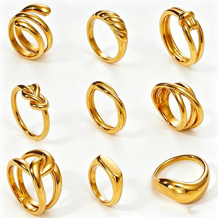 Stainless Steel Intertwined Knot Ring