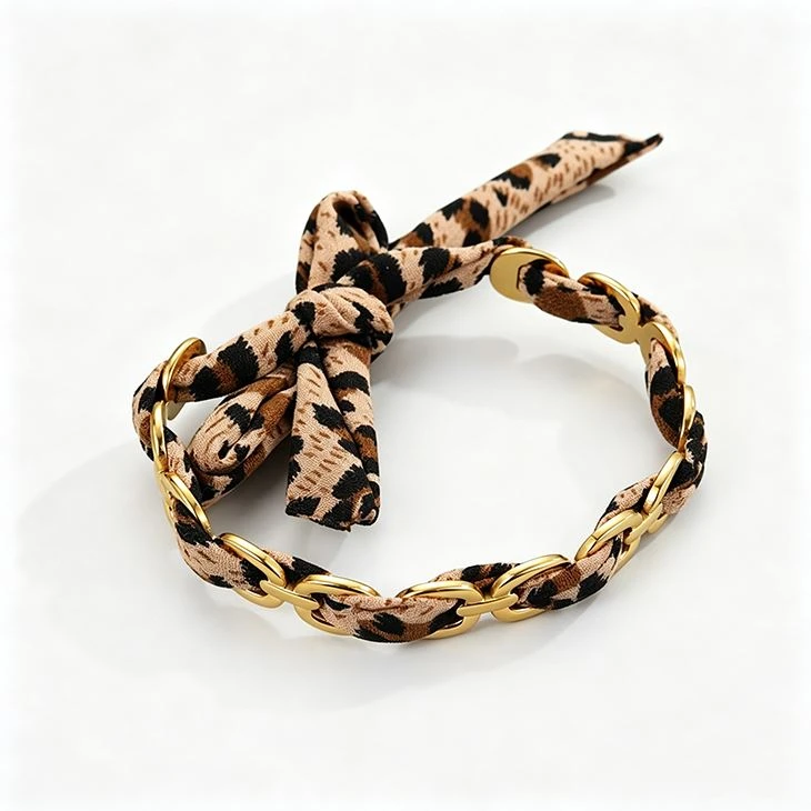 Stainless Steel Scarf Link Bracelet