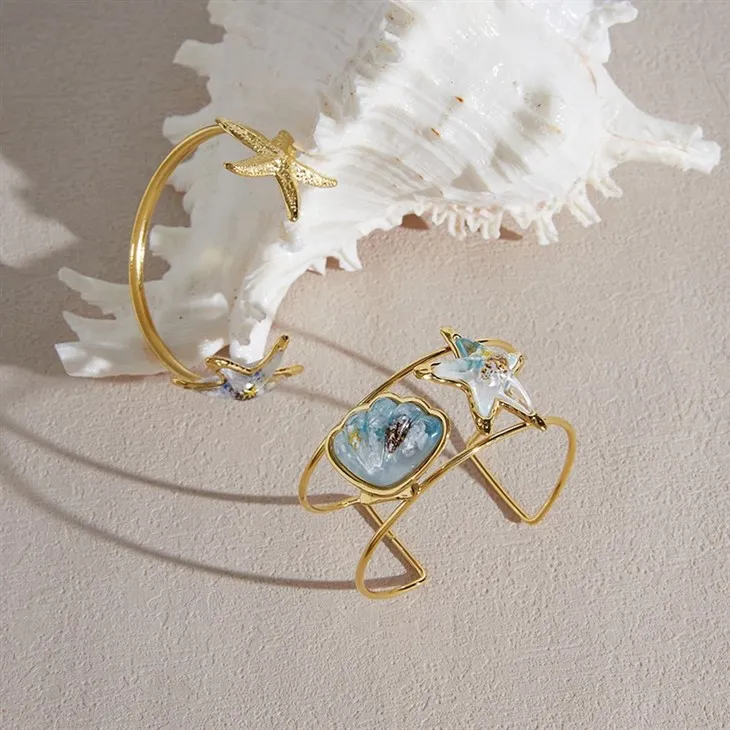 Starfish Open Cuff Bangle factory