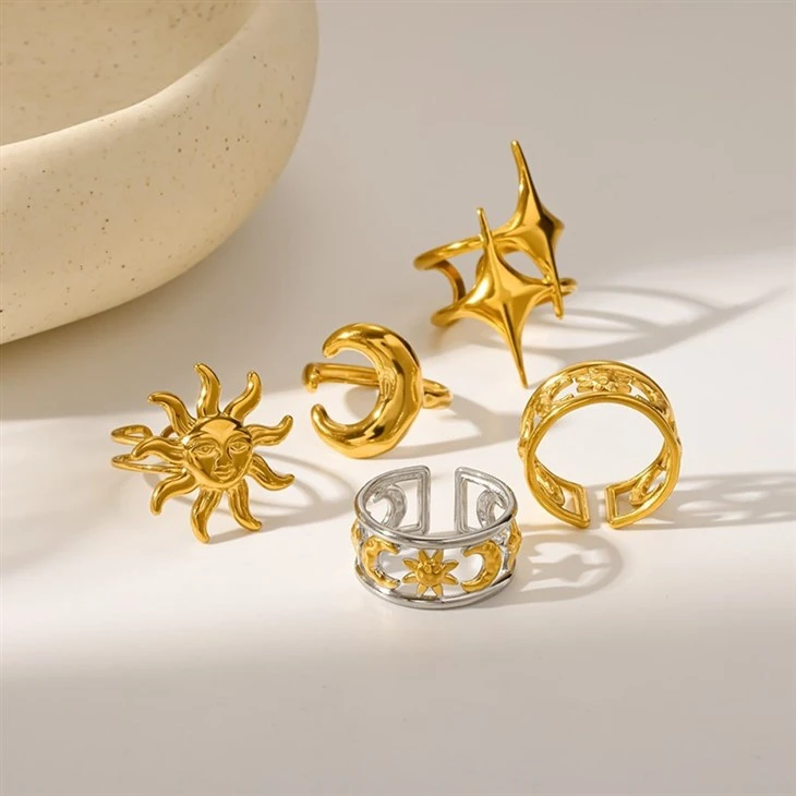 Statement Sun Face Open Ring suppliers