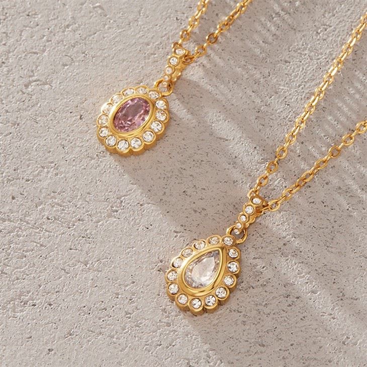 Teardrop CZ Pendant Necklace best