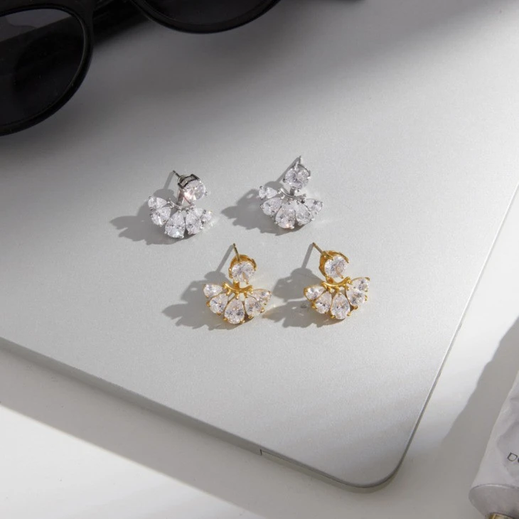 Teardrop Fan Stud Earrings price