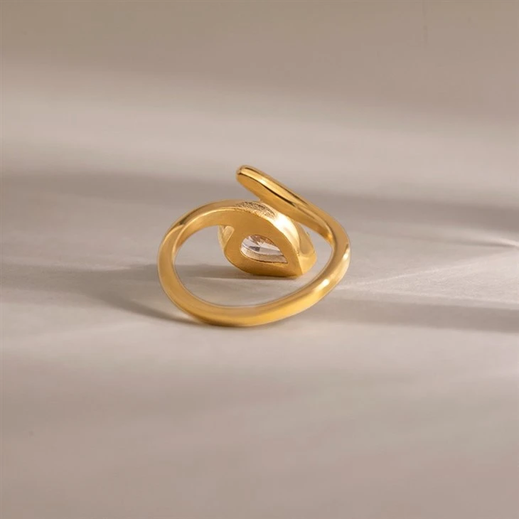 Teardrop Stone Snake Shaped Ring best