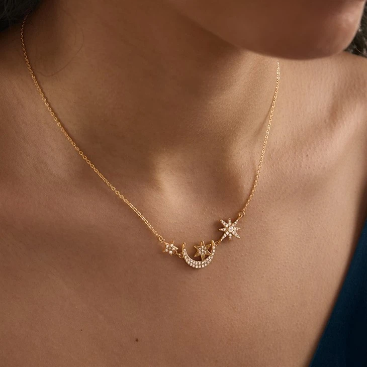 Three North Star Drop Necklace best