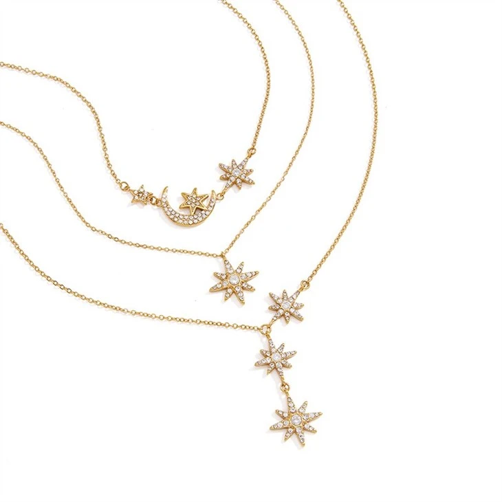 Three North Star Drop Necklace best