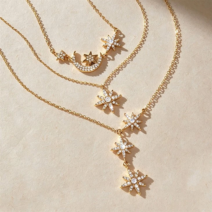 Three North Star Drop Necklace price